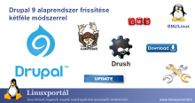 Drupal 9 alaprendszer frissítése kétféle módszerrel | Linuxportál