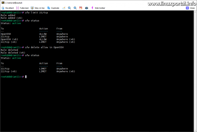 Delete UFW Firewall Rule - Exact Name
