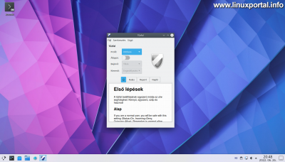 The gufw start window